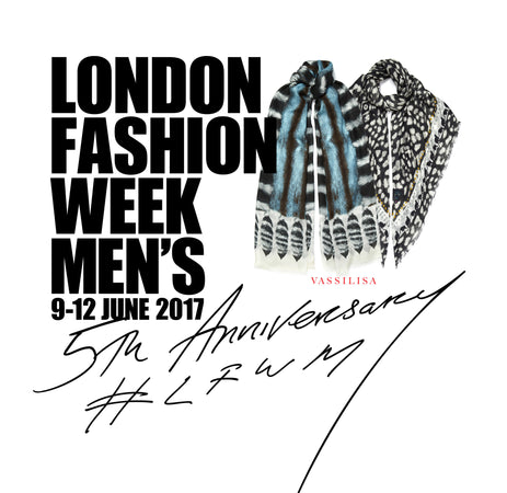 VASSILISA scarves at LFW Men's