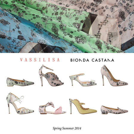 Vassilisa Vassilisa luxury printed shoes collaboration, made in Italy 