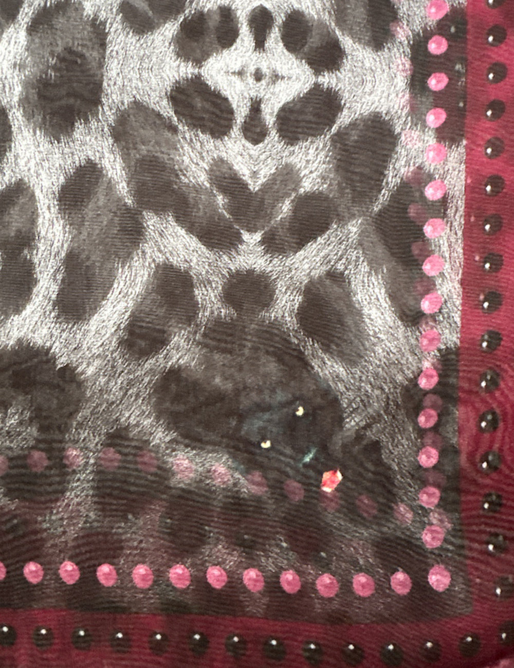 Silk VASSILISA Scarf Dark: Panther Print